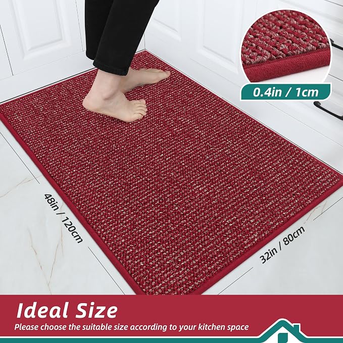 BEQHAUSE Kitchen Rugs 32"x48", Non-Slip Kitchen Mats - Image 2