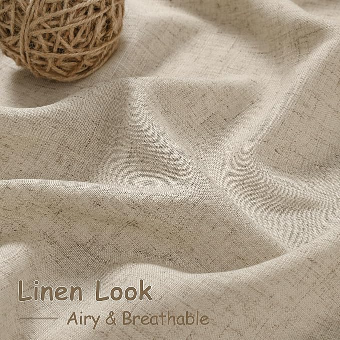 Taupe Burlywood Linen 112 Inch Curtains - Image 4