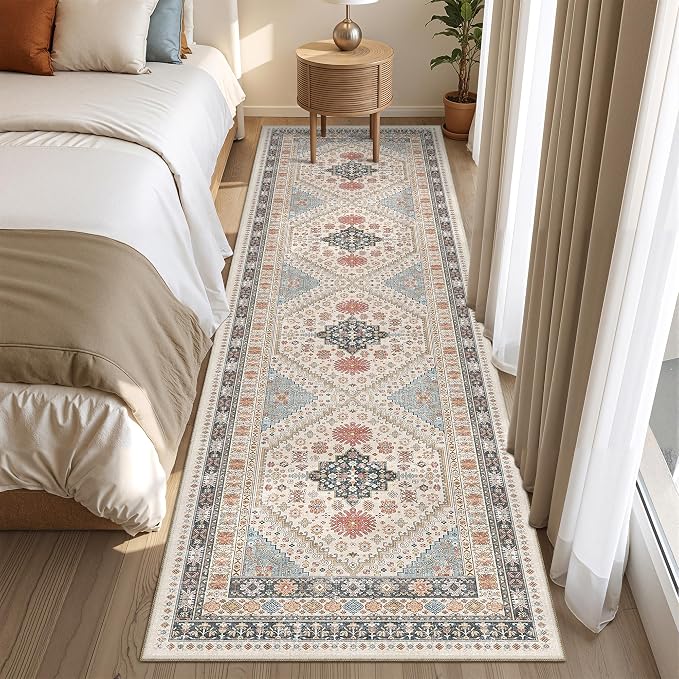 Runner Rug 2x8 Runners for Hallways Non Slip Washable, Vintage Hallway Runner - Image 4