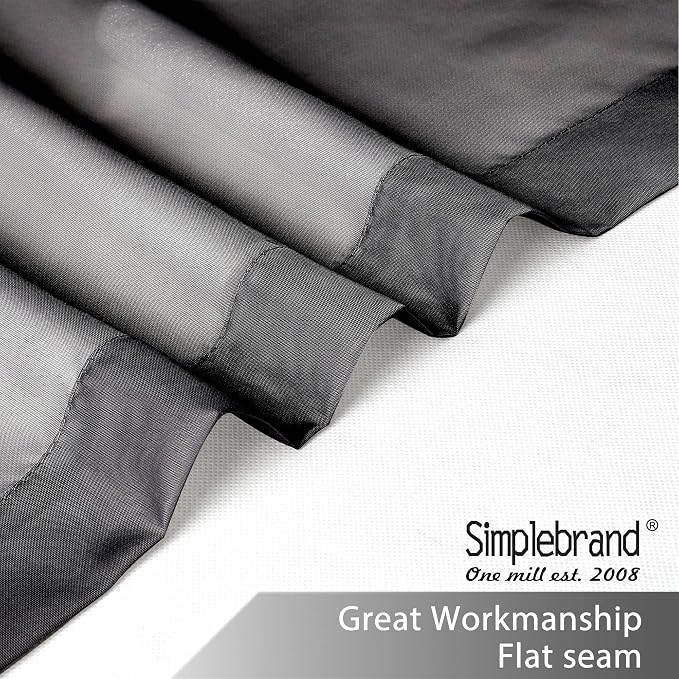 Simplebrand Black Tier Curtains - Image 5