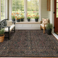 Dark Brown Washable 5x7 Area Rugs by HazoHaus