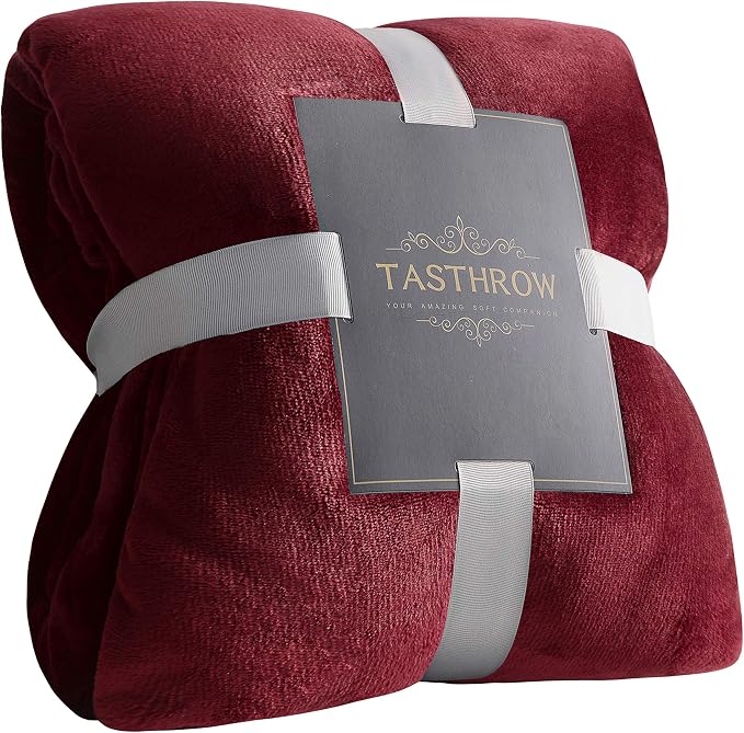 TASTHROW Large Flannel Fleece Throw Blanket, 50×70 Inch by TASTHROW