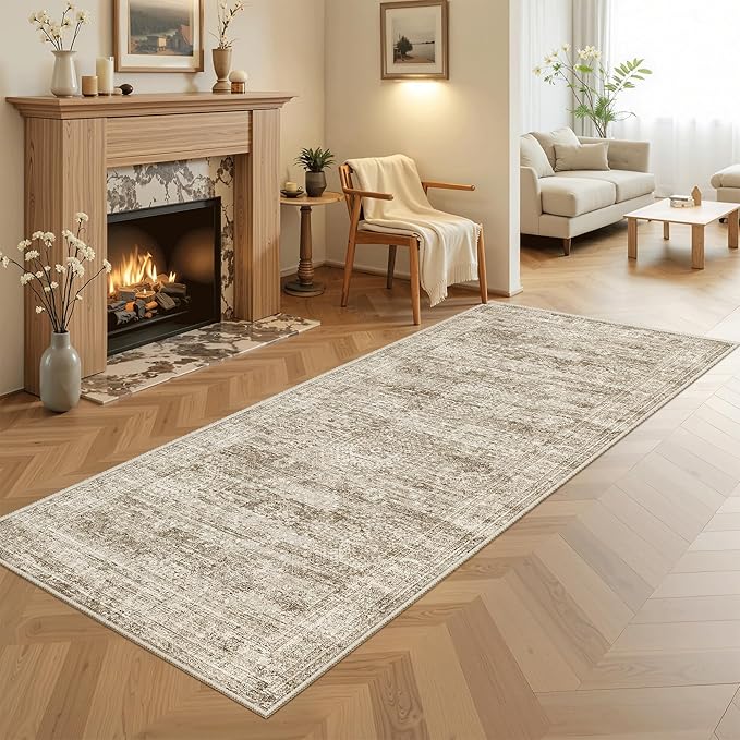 Runner Rug 3x6 Washable Non-Slip Kitchen Runner Rugs by Soalmost