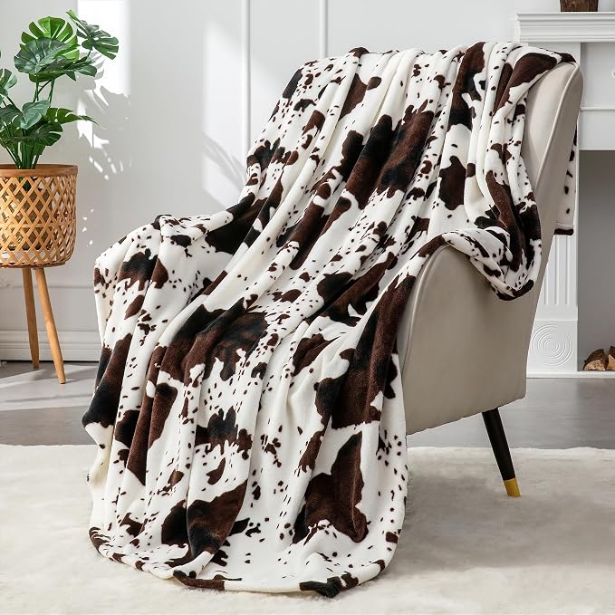 BEDELITE Cow Print Throw Blanket - Image 7
