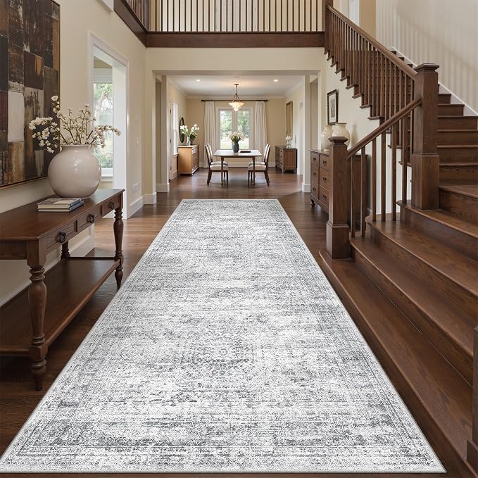 4x10 Runner Rug, Washable Hallway Runner Rug - Image 3