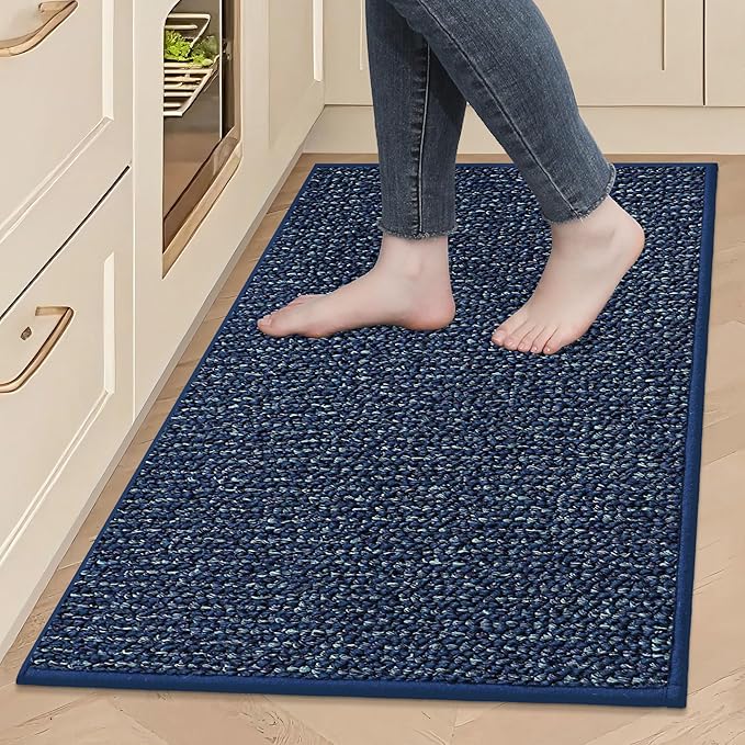 BEQHAUSE Kitchen Rugs 24"x36", Non-Slip Kitchen Mats by BEQHAUSE