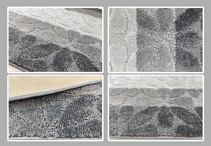 15 Ft Gray Hallway Runner Rug, Non Slip Washable, Kitchen & Entryway | 2'2" x - Image 6