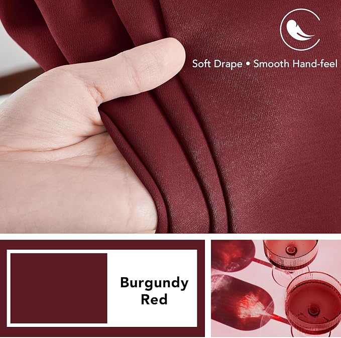 Deconovo Rod Pocket and Back Tab Blackout Curtains - Image 7