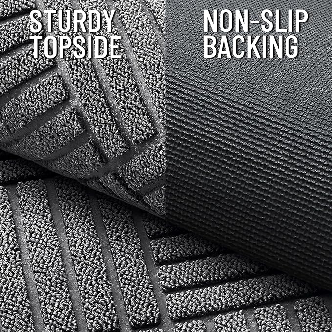 OLANLY Front Door Mat Outside Entrance 47x32, Heavy Duty Sturdy Natural Rubber - Image 3