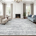 10x14 Area Rugs for Living Room, Non Slip Machine Washable Vintage Rugs by Soalmost