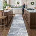 Washable 12ft Hallway Runner Rug: Non-Slip 2'6x12 Kitchen Rugs Low-Pile by HYHAOYUNLAI