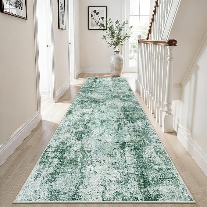 3x12 Washable Hallway Runner Rug: Non Slip Carpet Runners Easy-to-Clean - Image 2