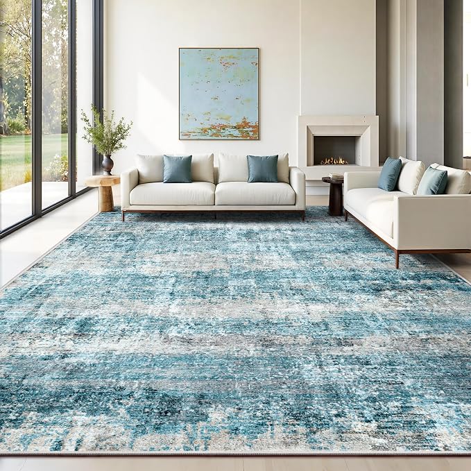 LEPEII 8x10 Area Rugs, Machine Washable Low Pile Rugs by Unknown