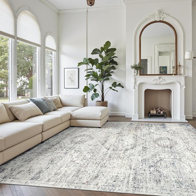Washable Area Rug 8x10, Large Soft Rugs - Image 2