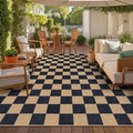 Lahome Colette Checkered Easy Jute Rug, 9x12 Area Rug by Lahome