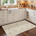 Madane Washable Area Rug 2x4, Small Entryway Rug Non-Slip Vintage Door Mat by Madane