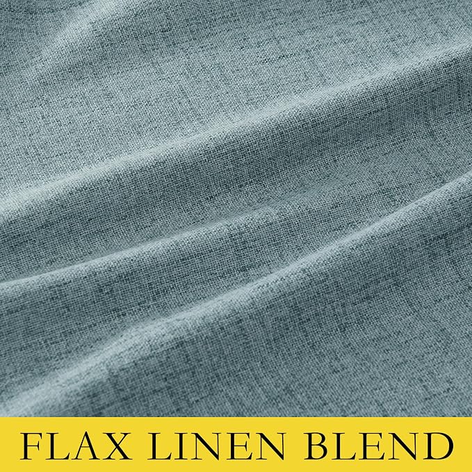 NICETOWN 100% Absolutely Blackout Linen Curtains - Image 9