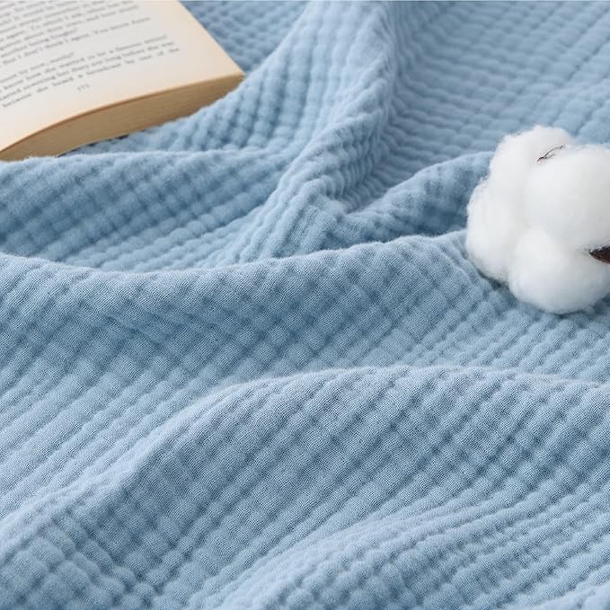 Bedsure 100% Cotton Muslin Blankets by BEDSURE