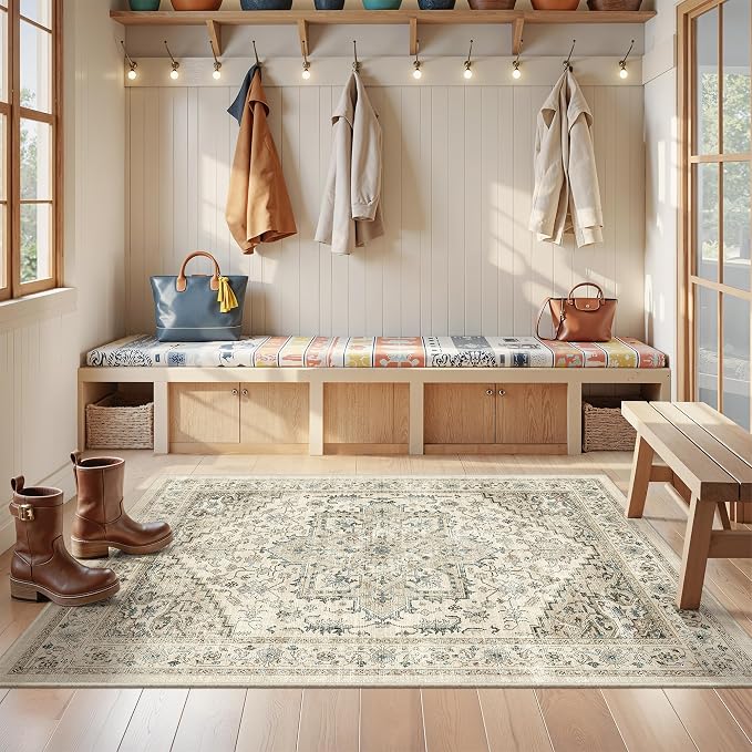 3x5 Area Rugs for Entryway, Kitchen Rugs Non Slip Washable for Dining Room - Image 3