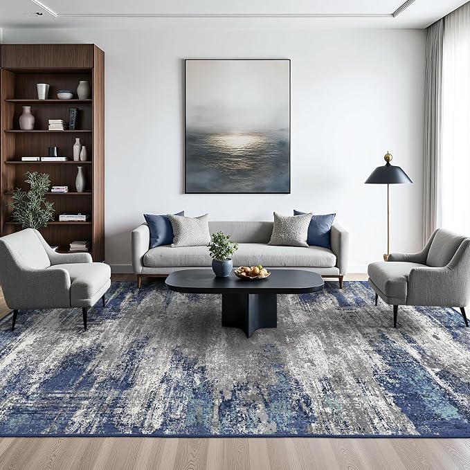 BEIMO Area Rugs 8x10 for Living Room Bedroom, Modern Abstract Machine Washable - Image 2