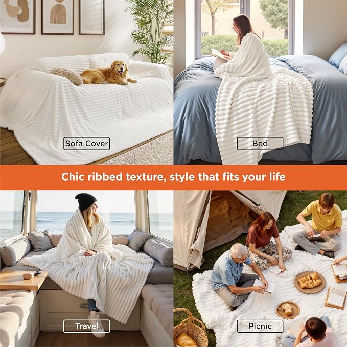 Bedsure GentleSoft Large Fleece Blanket - Image 3