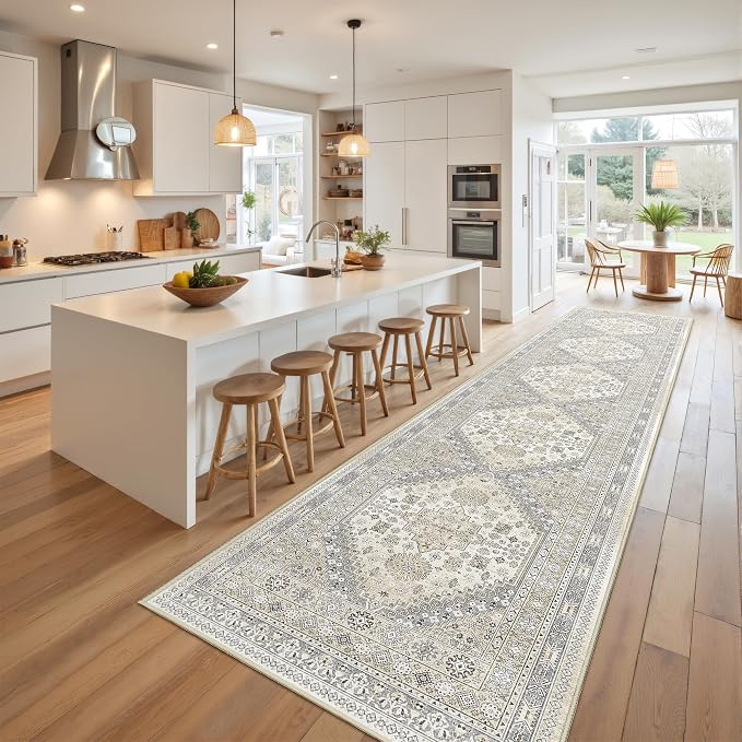 Carpet Runners for Hallway 12ft, Non-Slip Long Bathroom Rugs Runner for Kitchen - Image 3