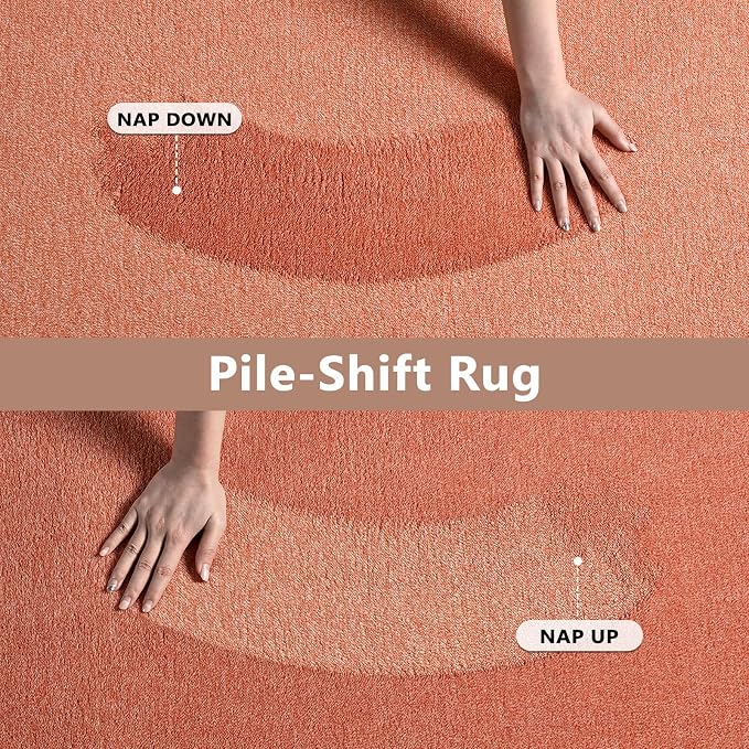 FinRèc 5x7 Washable Area Rugs for Bedroom Living Room, Low Pile Thin Rug Solid - Image 8