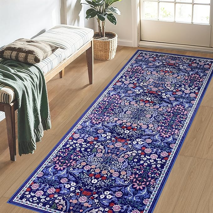 Runner Rug for Entryway: 2.6x8 Kitchen Rugs Non Slip Washable Ultra-Thin Soft - Image 3