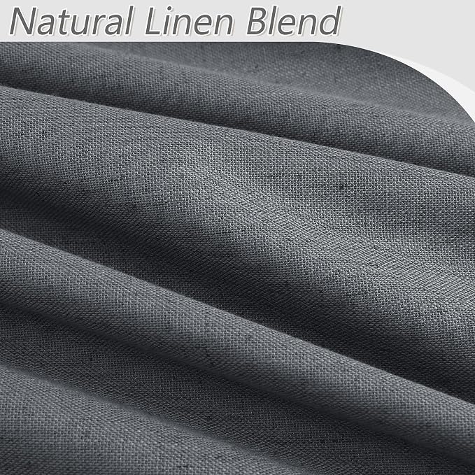 Guken 100% Blackout Curtains 84 Inch Length 2 Panels Set - Image 3