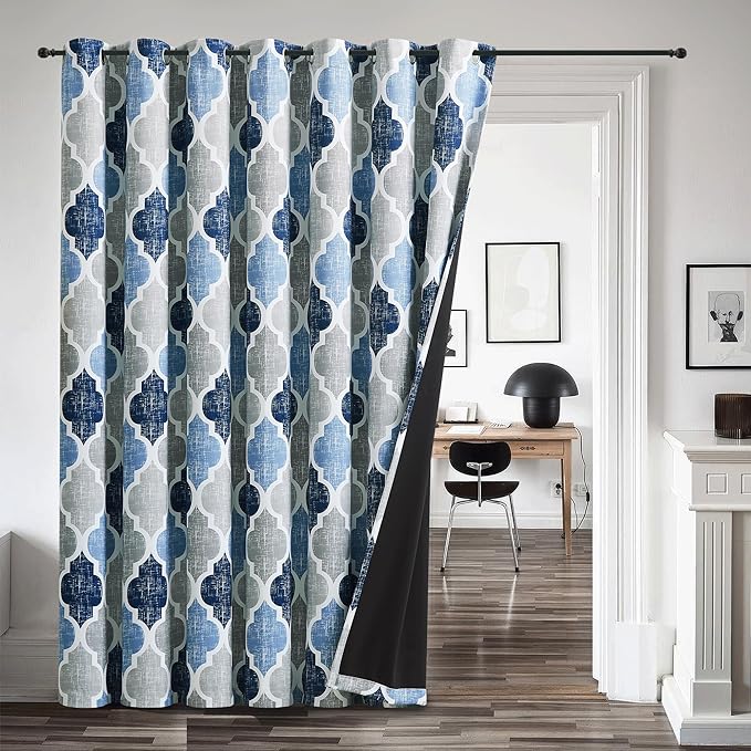 Beauoop 100% Blackout Curtains 84 Inches Long by Beauoop