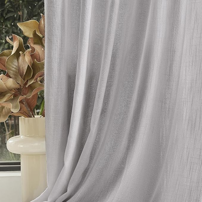 MYSKY HOME 90 Inch Farmhouse Curtains - Image 8