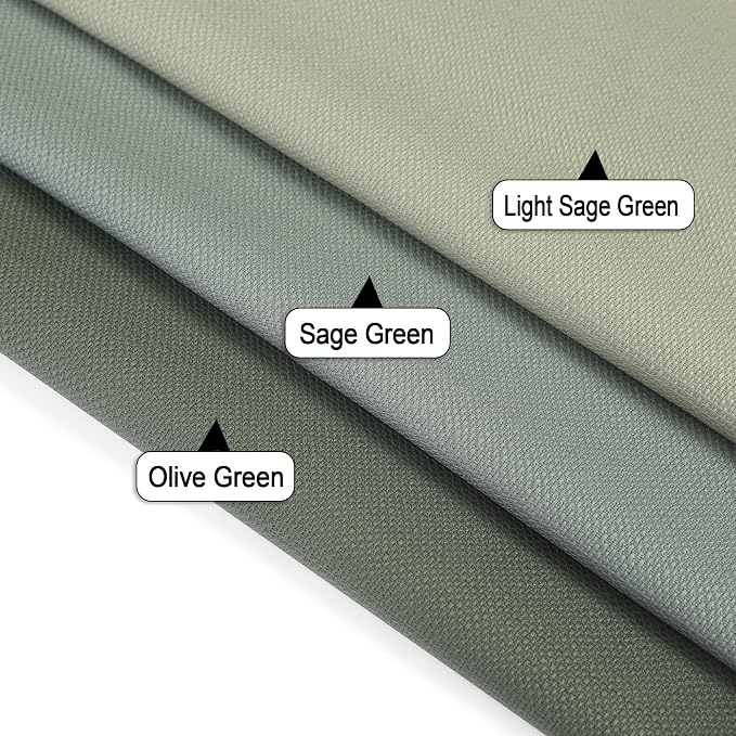 Chyhomenyc Olive Green Valance for Windows, Light Filtering Faux Linen Solid - Image 7