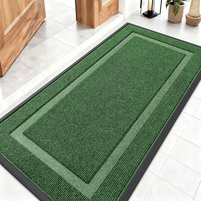 OLANLY Front Door Mat Indoor Outdoor Entrance, Waterproof All-Season, by OLANLY