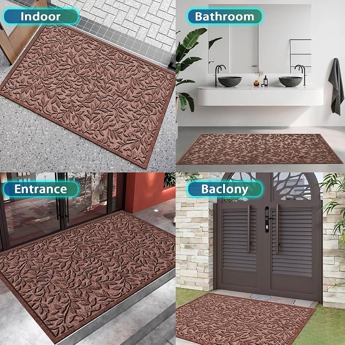 Bulijojo Sturdy Front Entrance Doormats, Durable Heavy Duty Welcome Mat - Image 6