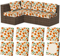 8Pcs Stretch Patio Cushion Covers, Outdoor Couch & Sofa Replacement Slipcovers by VORSHAPE