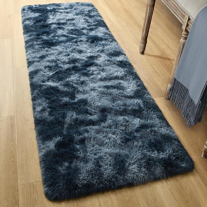 Tepook Fluffy Runner Rugs for Bedroom Aesthetic 2x6 Feet, Shag Soft Bedside Rug - Image 2