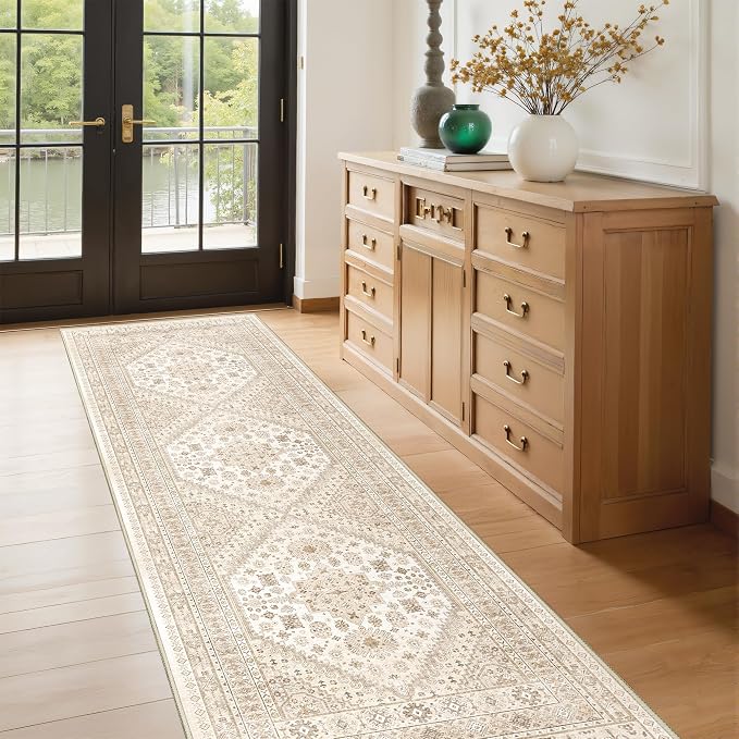 Kitchen Runner Rug Non Slip Washable 2.5x8, Soft Low Pile Entryway Rug Runners - Image 5