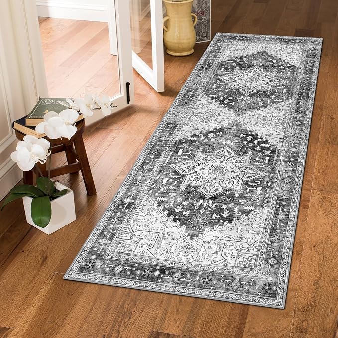 Yamaziot Washable Runner Rug, 2x5 Non-Slip Boho Vintage Hallway Rug Runner - Image 7