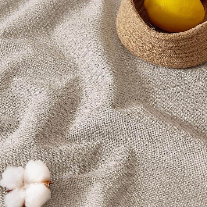 RYB HOME Linen Textured 100% Blackout Curtains - Image 8