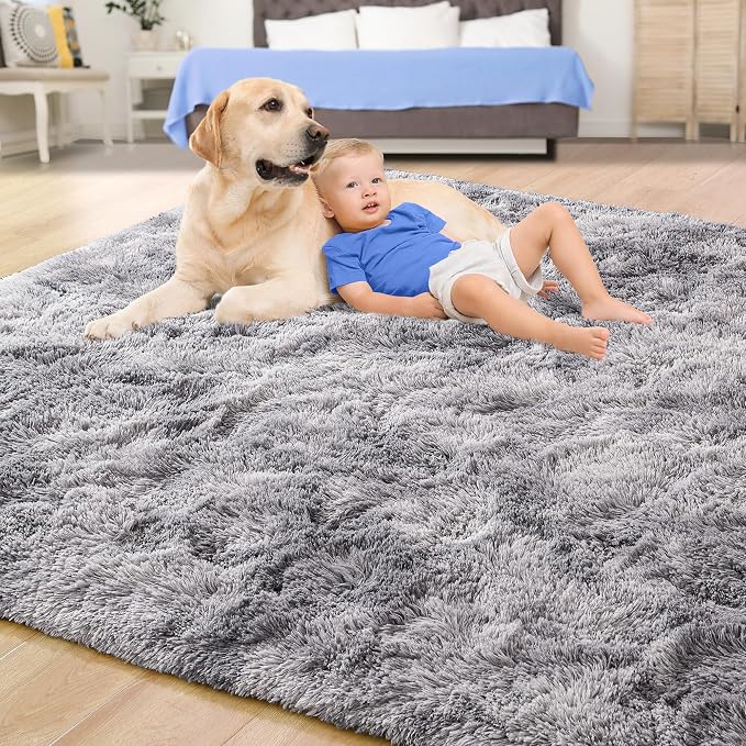 Tepook Area Rugs 9x12 for Living Room, Super Soft Fluffy Rugs for Bedroom - Image 4