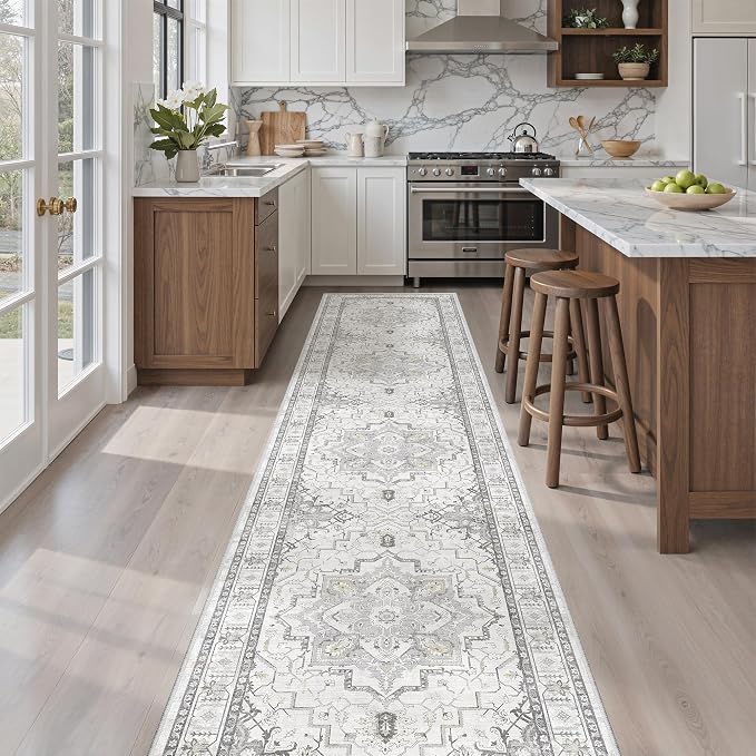 Madane Runner Rugs for Hallway 2x10 Long Washable Non-Slip Hallway Runner Rug - Image 2