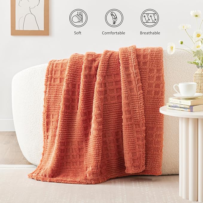 EXQ Home Fleece Throw Blanket for Couch or Bed - Image 2