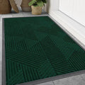 Smiry Front Door Mat Outside Entrance, Heavy Duty Sturdy Natural Rubber Doormat by Smiry