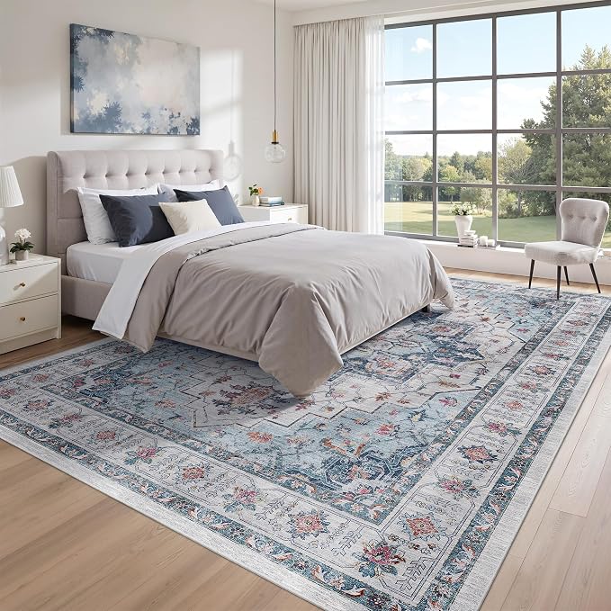 zesthome 8x10 Area Rugs, Stain Resistant Washable Rug, Ultra-Thin Rugs - Image 9