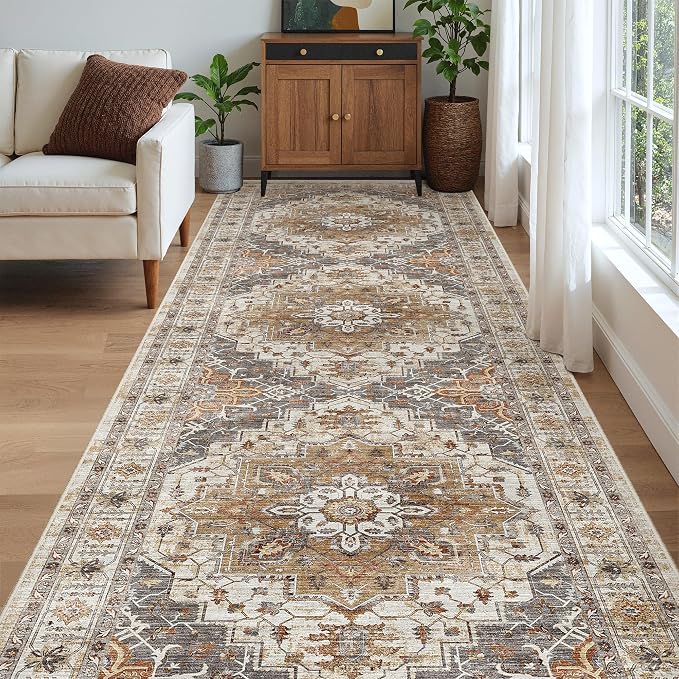 Madane 4x12 Wide Hallway Runners: Washable 12ft Runner Rug - Image 4
