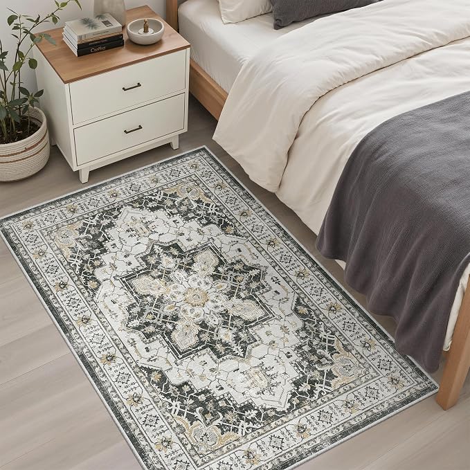 Madane Washable Entry Rug 3x4, Area Rugs - Image 3