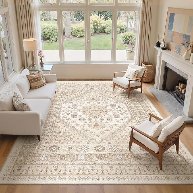 zesthome 10x12 Area Rugs, Stain Resistant Washable Rug, Ultra-Thin Rugs - Image 4