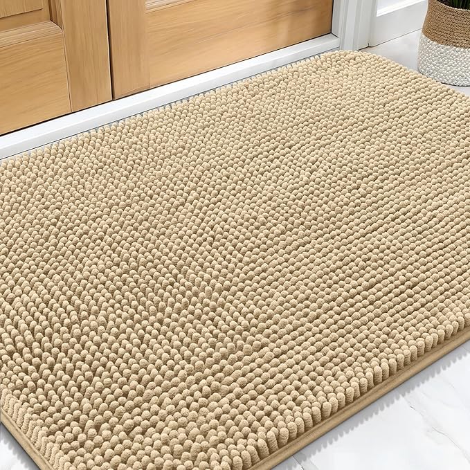 OLANLY Dog Door Mat for Muddy Paws 34x21, Absorbs Moisture and Dirt, Absorbent by OLANLY