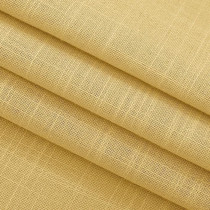 Gold Curtains for Living Room Back Tab Modern Farmhouse Semi Sheer Curtains 108 - Image 6
