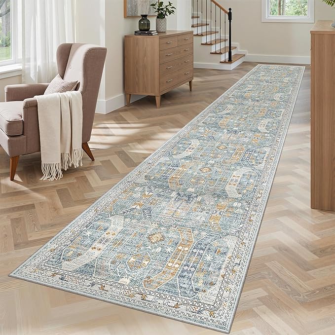 Madane Hallway Runner Rug 2x12, Extra Long Washable Runner Rugs by Madane